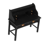 FRCOLOR Mini Muebles para Casa De Muñecas Escritorio Vintage Miniatura y Mesa Auxiliar para Sala De Estar Dormitorio y Biblioteca De Juguete Accesorios Simulación