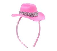 FRCOLOR Mini Top Hat Headband para Mujer Fascinador Brillante Ligero y Flexible Accesorio Temático para Fiesta de Té Carnaval y Disfraces Diseño y Cómodo