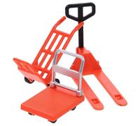 FRCOLOR Miniatura de Herramientas de Construcción Seguro de Carretilla Elevadora y Carrito Manual Naranja Juguete Educativo para Desarrollar Habilidades Motrices y Creatividad de
