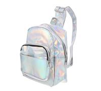 FRCOLOR mochila antirrobo mochila de unicornio bolsa de viaje de moda mochila brillante mochila informal Plata