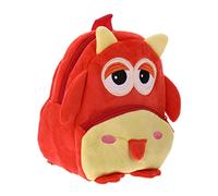 FRCOLOR Mochila Bolso De Escuela De Los Dibujos Animados Precioso Bolso Bolsa De Almacenamiento De Libros Bolso Al Aire para Rojo Felpa