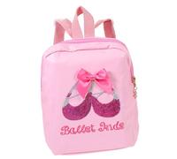 FRCOLOR Mochila de Ballet para Niñas con Brillo Bolsa Ligera y Compacta con Correa Ajustable para Guardar Zapatos de Baile Ropa y Útiles Escolares