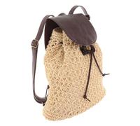 FRCOLOR Mochila Tejida De Para Mochila Pequeña De Rafia Para Niñas Bolso De Playa Para Vacaciones Color Natural Para Diario