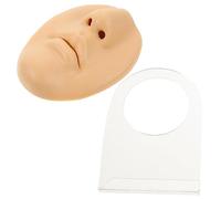 FRCOLOR Modelo de Simulación Facial para Práctica de Perforaciones con Soporte Herramienta de Exhibición de Boca Falsa para Piercing Color para Salones de y Formación Profesional