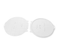 FRCOLOR Molde para Facial Reutilizable 2 Piezas, Bandeja de Plástico Segura 25x23 Cm, Molde Ajustable de Barro y Algas, Herramienta para Cuidado Facial DIY en Casa