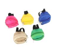 FRCOLOR Monederos con Forma de Mochila Mini Portamonedas Pequeños con Llavero Bolsas para Cambio Creativas y Prácticas Accesorios Colgantes para Bolsos Colores Aleatorios