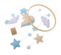 FRCOLOR Móvil para Cuna Niña Diseño y Globos de Fieltro Decoración Colgante para Habitación Infantil para Dormitorio Accesorio para Estimular Coordinación Visual y Atención