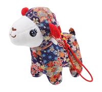 FRCOLOR Muñeco de oveja de peluche del Año de la Cabra, decoración floral | Peluche de oveja china, linda mascota de cabra, muñeco de peluche del zodiaco de 17 cm, para decoración de mesa, recuerdo