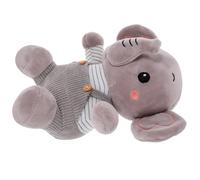 FRCOLOR Muñeco de Peluche Elefante Pequeño Tirantes Relleno de Algodón de Plumón Color Gris Juguete de Peluche Adorable para Obsequio para Bebés y Decoración Infantil