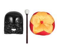 FRCOLOR Muyu Acrílico 4 Pulgadas Para Recitar Sutras Cojín De Meditación y Mazo, Conjunto De Instrumentos De Percusión Manual Para Canto Budista y Decoración De Salón Espiritual