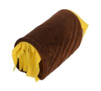 FRCOLOR Nido para Pequeños Animales de Peluche con Borlas Escondite y Túnel para Hámsteres Cobayas y Erizos Refugio Acogedor para Dormir y Jugar Invierno