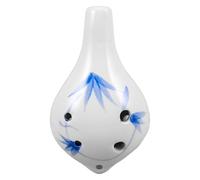 FRCOLOR Ocarina de Seis de Cerámica Instrumento Musical Flauta Ocarina para Principiantes Tonalidad de Do Diseño Portátil para Facilitar Su Transporte Casa Parque