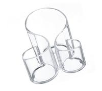 FRCOLOR Organizador De Brochas De Maquillaje y Estuche Para Guardar Maquillaje Compartimentos Múltiples, Diseño Acrílico Compacto, Almacenamiento Clasificado y Práctico Para Uso En Escrito
