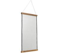 FRCOLOR Organizador de Pared para Joyas de Gran Capacidad con Malla Creativa Tablero para Colgar Pendientes y Collares Soporte Resistente de Tela y Madera para Exhibición Ordenada