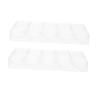 FRCOLOR Organizador Transparente para Fichas De Póker 2 Unidades Acrílico Resistente 100 Fichas Bandeja Multifuncional para Jugadores Profesionales De Hold’em Uso Partidas