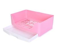 FRCOLOR Orinal para Conejos y Hámsteres de Plástico Duradero Caja Grande, Lecho Higiénico y Sistema Anti-Fugas, Adecuado para Entrenamiento y Uso en Interiores