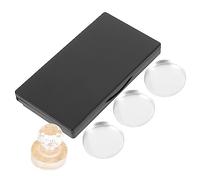 FRCOLOR Paleta de Sombras de Ojos Vacía 1 Unidad Rectangular Mate Negro Tamaño Pequeño con Espejo para Maquillaje Portátil y Bandejas Cosméticas para Mujer Uso Diario