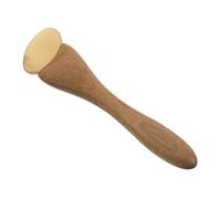 FRCOLOR Palo de Masaje Facial de Sándalo Natural Verde, Herramienta Gua Sha Ergonómica en Forma de Cuerno para Acupresión y Raspado Ocular, Masajeador Portátil para Cuidado Piel