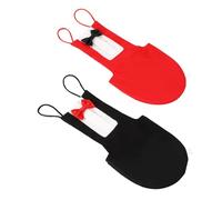 FRCOLOR Pañales para Loros XL 2 Piezas, Traje de Vuelo Transpirable para Mascotas, Tela Lavable y, Diseño Lazo Rojo y Negro, Accesorios para Pájaros en Excursiones y Viajes