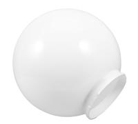 FRCOLOR Pantalla de Lámpara Esférica Acrílica 250mm Lechosa para Exterior, Reemplazo de Globo para Aplique de Pared, Cubierta Resistente para Lámpara de Jardín y Porche