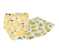 FRCOLOR Pantalones De Entrenamiento Reutilizables Para Bebés 2 Piezas Algodón Cómodo Absorción Ajustable Ropa Interior Para Aprender a Ir Al Baño Niños Pequeños Uso Diario