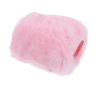 FRCOLOR Parabrisas para Micrófono Felpa Sintética Compatible con Mk4 y Mk8, Accesorio Antiviento para Grabación Profesional en Estudio, Color Rosa, Antirruido y Ajustable