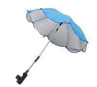 FRCOLOR Paraguas para Cochecito Abrazadera Sombrilla Clip Accesorios de Playa para Proteger Cochecito Color Azul Claro