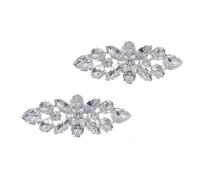 FRCOLOR Pareja Clips Joyas Zapatos Decoración Elegante Hebillas Adorno Tacon Mujeres Fácil Instalación Plata