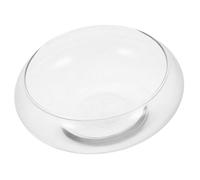 FRCOLOR Pecera de Vidrio Redonda para Decoración del Hogar Maceta Hidropónica para Plantas y Peces, Diseño Transparente y Aplicación Amplia para Suculentas y Acuarios