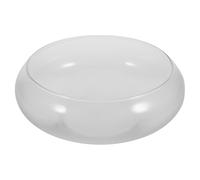 FRCOLOR Pecera de Vidrio Transparente Redonda para Escritorio Alta Transparencia, Maceta Portátil para Peces y Plantas, Adecuado para Decoración en Casa o Cumpleaños