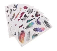 FRCOLOR Pegatina Hojas tatuajes de mariposas en el cuerpo etiqueta engomada del de la flor pegatinas etiqueta impermeable tatuajes temporales las flores Cordyceps 3d Animales Pegatinas