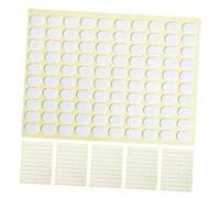 FRCOLOR Pegatinas Adhesivas de Doble Cara Ovaladas para Formas de Uñas, 6 Hojas Transparentes, Herramienta para Uñas Punta Francesa para Decoraciones Fáciles y Rápidas