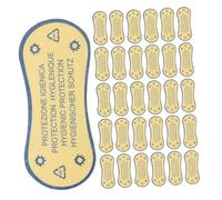 FRCOLOR Pegatinas Protectoras Transparentes para Ropa Interior de Baño Adhesivas 4,8x11 Cm Azul 100 Unidades, Revestimiento Higiénico para Trajes de Baño y Lencería, Uso Seguro en Tiendas