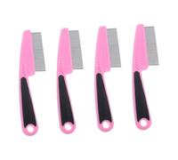 FRCOLOR Peinar Para Caspa Hombre 4 Peines De Acero Inoxidable Con Para Gatos Peine Para Cortar El Pelo Peine Para El Cuero Cabelludo Clip Para El Pelo De Metal Superior Plana Peine Para