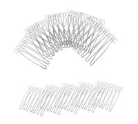FRCOLOR Peine De Acero Inoxidable 7 Para Raya Flequillo Novia Peinetas De Metal Accesorio De Cabello