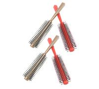 FRCOLOR Peines Redondos Para Cabello 4 Unidades Tamaño Mediano Herramienta De Masaje Para Salón Cuidado Capilar Uso Profesional y Doméstico Colores Surtidos