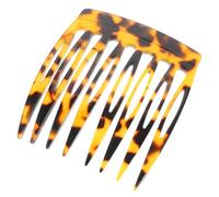 FRCOLOR Peineta De Acetato Con Clip Lateral Para Mujer Moda Minimalista Estampado De Leopardo Vintage Suave