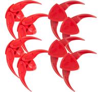 FRCOLOR Pelador de Semillas de Girasol y Melón 8 Piezas Rojo, Abridor Manual Compacto y Seguro para Cocina y Hogar, Dispositivo Anti-pellizco Adecuado para Viaje y Uso Doméstico