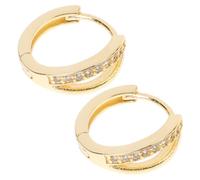 FRCOLOR Pendientes Chapados Para Mujer Pendientes Circulares Minimalistas Obsequio De San Valentín De Aro Llamativos Para Diario