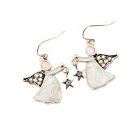 FRCOLOR Pendientes Colgantes De Angelito Pendientes Creativos Para Mujer Diseño De De Ángel Gancho Decorativo Oreja Obsequio De Joyería