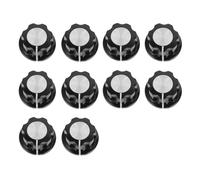 FRCOLOR Perillas de Baquelita para Potenciómetro Rotativo, Botón Giratorio Ajustable de Eje de Inserción, Pack de 10 Unidades Mini para Control de Volumen en Guitarra Eléctrica