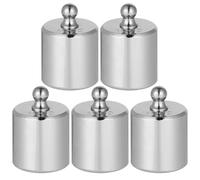 FRCOLOR Pesas de Calibración M2 de 100 Gramos en Acero Cromado, Juego de 5 Unidades para Balanzas Electrónicas, Ideales para Uso Profesional y Educativo