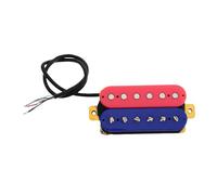 FRCOLOR Pickup para Guitarra Eléctrica Ajustable con Doble Bobina Espacio entre Polos de Diseño Abierto Ruido Accesorio de Reemplazo para Mejora Mástil y Puente Alta Sensibilidad y Salida
