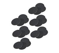 FRCOLOR Piedra abrasiva negra de carborundo, 120 piezas para eliminar durezas y callos, repuesto para pedicura en casa