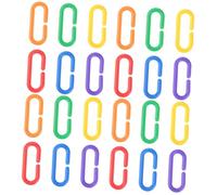 FRCOLOR Piezas Cadena Pajaros 400 Piezas Juguetes para Periquitos Plastoy Juguetes para Pájaros Eslabones De La Cadena C-Clips Loro Juguetes Loro C-Enlaces Ganchos C-Clips Abrazadera En c