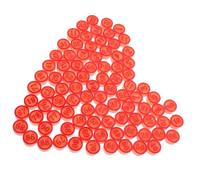 FRCOLOR Piezas de Ajedrez de Números de Plástico Rojo para Reemplazo, Ligeras y Fáciles de Llevar, Ideales para Juegos de Mesa de Bingo y Accesorios de Ajedrez