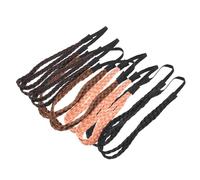 FRCOLOR Piezas Diadema Trenzada Diademas Anudadas Diadema Tejida Diadema Para Mujer Lazos Para El Cabello Trenzado Cintas Para El Cabello Para Lentejuelas De Maquillaje Lima De