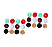 FRCOLOR Piezas Lazos Para El Cabello De Color Sólido Lazos Para El Cabello Con Pompones Cintas Para El Pelo Soporte De De Caballo Esponjoso Hermosos Anillos Para El Cabello