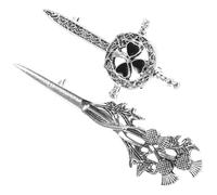 FRCOLOR Pin Decorativo Vintage 2 Piezas para Broches de Ropa Femenina, Joyería Motivos para Uso Diario y Celebraciones, Tamaño 5.00x3.00x0.50cm, Cuero