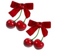 FRCOLOR Pinza De Fruta Adorable Diadema De Cereza Accesorios De Pelo Suave Para Niñas y Mujeres